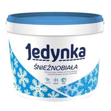 JEDYNKA ŚNIEŻNOBIAŁA FARBA EMULSYJNA DO ŚCIAN I SUFITÓW 10L