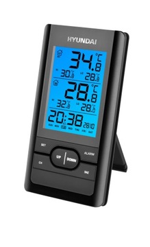 STACJA POGODOWA STACJA POGODY METEO z DCF HYUNDAI 1070 B