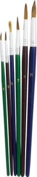 Пензлі круглі № 1,3,5,7,9,11 GRAND 252A 170-1420 козяче щетина 6 шт.