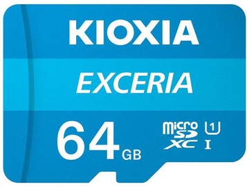 Карта памяти MicroSD 64 ГБ C10 U3 KIOXIA 100 МБ/с