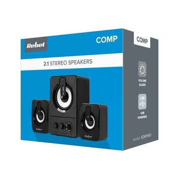Zestaw głośników 2.1 Rebel Comp CS-50 6 W czarny