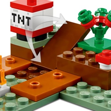 LEGO MINECRAFT 21162 ПРИКЛЮЧЕНИЯ В ТАЙГЕ ФИГУРКА СТИВ ЛИСА КОШКА СОБАКА ВОЛК