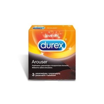 DUREX Prezerwatywy Arouser Prążkowane 3 szt.