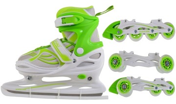 ŁYŻWO ROLKI WROTKI 4w1 34-41ABEC 5