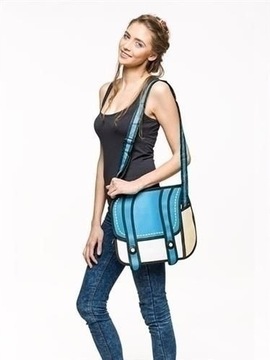 3D СИНЯЯ СУМКА КАК МУЛЬТФИЛЬМ