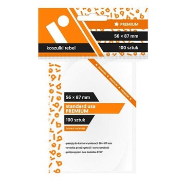 СТАНДАРТНЫЕ РУКАВА ДЛЯ КАРТ США ПРЕМИУМ 56X87