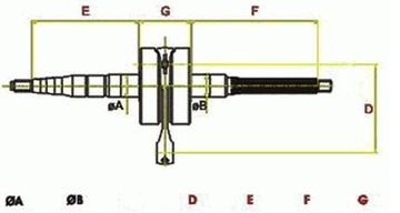 КОЛЕНВАЛ 2T 50cc для силовой тяги HONDA DIO AF34