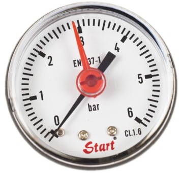 Manometr zegar do pompki nożnej START