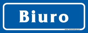 naklejka IN 01 - biuro 11x30 cm