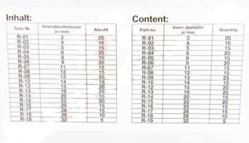 НАБОР ВНУТРЕННИХ СВЯЗЫВАЮЩИХ КОЛЬЦЕВ 300 ЭЛЕМЕНТОВ