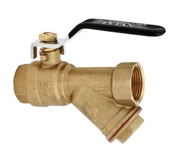 Zawór kulowy Hydroland 1/2'' z filtrem w/w rączka