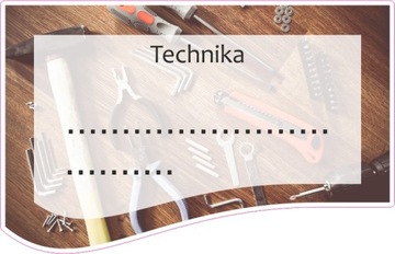 Naklejka na zeszyt SZ71 Technika