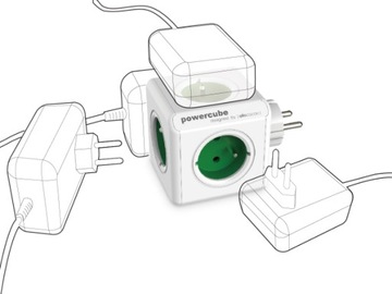 Listwa zasilająca PowerCube 4 gniazda USB +USB-C
