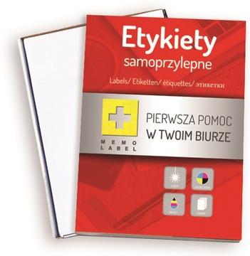 38x21,2 ETYKIETY KLEJĄCE NAKLEJKI DO DRUKARKI A4