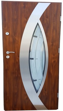 ПОЛЬСКИЕ НАРУЖНЫЕ ДВЕРИ СОВРЕМЕННЫЕ INOX 72MM 100