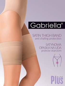 Атласная лента на бедро Gabriella 3/4 Черный