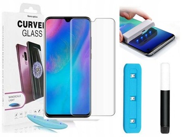 SZKŁO 5D UV LED LIQUID FUL GLUE DO HUAWEI P30 PRO