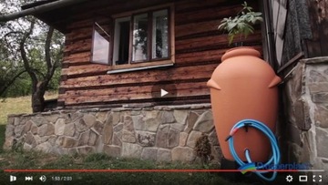 ТЕРАКОТТОВЫЙ БАК ДЛЯ ДОЖДЕВОЙ ВОДЫ 360Л + БЕСПЛАТНО