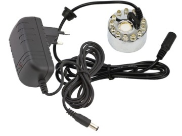 GENERATOR PARY MGŁY NAWILŻACZ 6 KOLORÓW + ZASILACZ