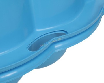 БОЛЬШАЯ ПЕСОЧНИЦА XXL БАССЕЙН 2В1 ЗАКРЫТАЯ, ИЗ ДВУХ ЧАСТЕЙ ПЛАСТИКОВОГО ОБОРУДОВАНИЯ