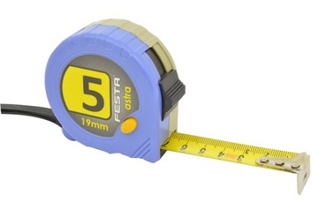 MIARA ZWIJANA 5 m x 19 mm ZE STOPEM METRÓWKA TAŚMA