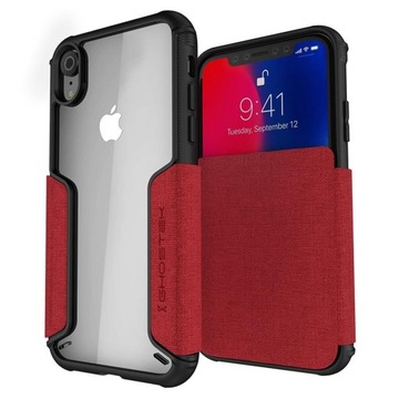Etui GHOSTEK Exec 3 Apple iPhone Xr CZERWONE