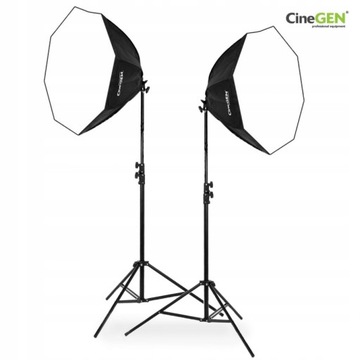 2x SOFTBOX ФОТОЛАМПА Штатив с восьми лампочкой
