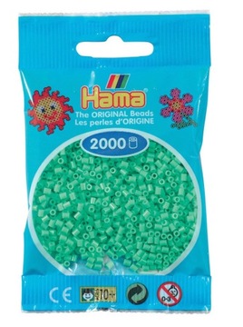 KORALIKI HAMA MINI 2000 SZTUK 501-11 JASNO ZIELONE