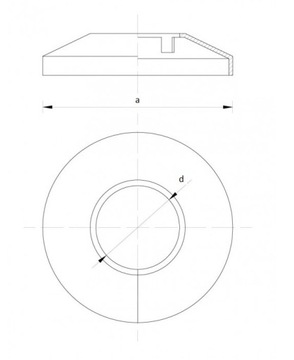 HYDROLAND ROZETKA MASKUJĄCA 58/28 DO RUR MIEDZIANYCH 2SZT.