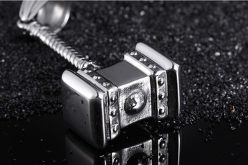 СТАЛЬНОЙ КУЛОН СЕВЕРНЫЙ МОЛОТ ТОРА ВИКИНГОВ