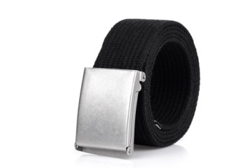 Pasek męski parciany Czarny 105 cm