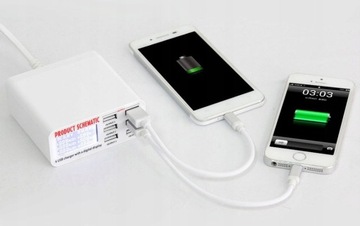 Профессиональная зарядная станция USB с ЖК-дисплеем