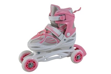 ŁYŻWO ROLKI WROTKI 4w1 34-41ABEC 5