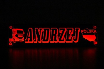 ИМЕННЫЕ ТАБЛИЧКИ СО СВЕТОДИОДНОЙ ПОДСВЕТКОЙ 60х16 см - 12В