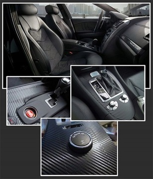 ОКЕРКА АВТОМОБИЛЯ CARBON 3D МАТОВЫЙ ШПОН 152x200см