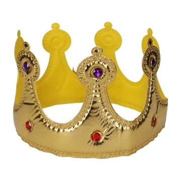КОРОНА ИЗ ЗОЛОТОГО МАТЕРИАЛА С КАМНЯМИ