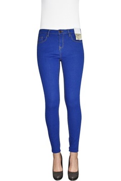 Primark Damskie Rurki Niebieskie Spodnie Jeansy Super Stretch Skinny XXS 32