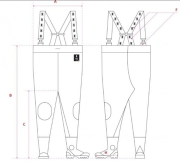 SPODNIOBUTY WODERY WĘDKARSKIE Polskie Pros r 42