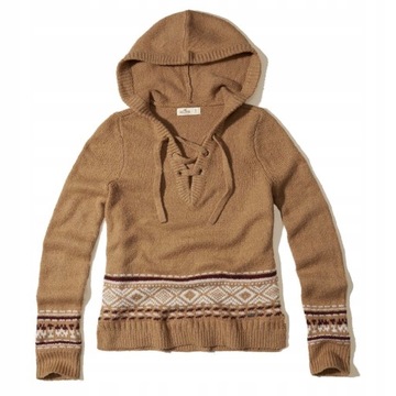 Sweter damski kaptur HOLLISTER by Abercrombie S