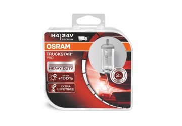 OSRAM H4 24V 75/70W TRUCKSTAR PRO 2szt. +100%