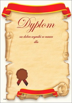 Dyplom za wyniki w nauce J026