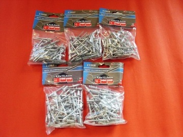 АЛЮМИНИЕВЫЕ ЗАКЛЕПКИ 4,8х12 4,8х10 4х12 4х10 4х8 250 ШТ.