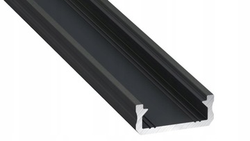 Profil do taśm LED aluminiowy Czarny nawierzchniowy LUMINES typ D 1 metr