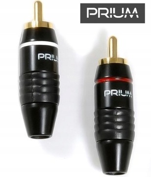 POZŁACANY WTYK RCA CHINCH 6mm PRIUM PRRCA HI-END