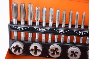Комплект метчиков и плашек М3-М12