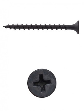 Саморезы по дереву черные фосфатированные 3,5х45 - 1кг