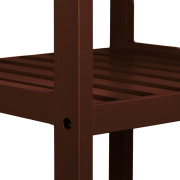 Полка для ванной комнаты Relaxdays каштан 34,5 x 34,5 x 139,5 см