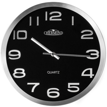 9229 CHERMOND Klasyczny Zegar Ścienny Metalowy