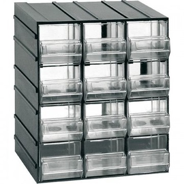 Organizer modułowy 12 szufladek 192 x 148 x 230mm