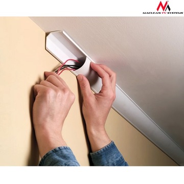 МАСКИВНАЯ ПОЛОСКА ДЛЯ КАБЕЛЬНОГО ОРГАНИЗАТОРА 150см БЕЛАЯ MACLEAN MCTV-575